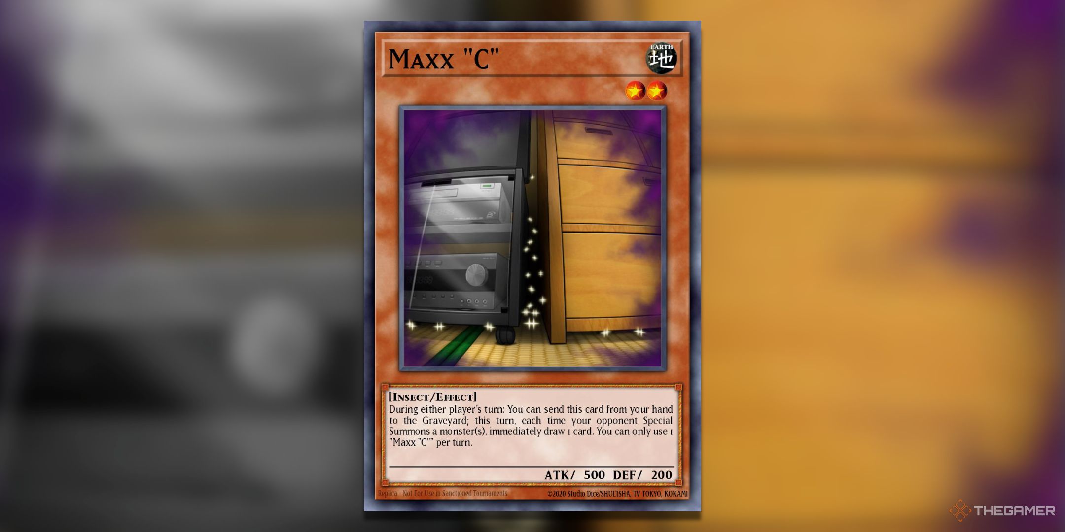 Maxx C Yu-Gi-Oh! TCG Card Art.