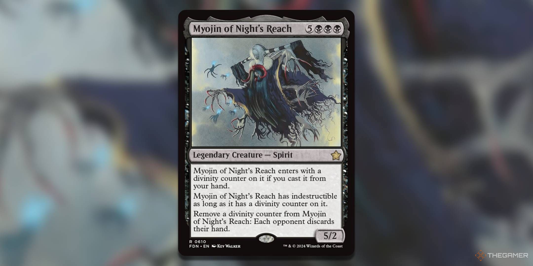 The Myojin of Night's Reach card, from Foundations.