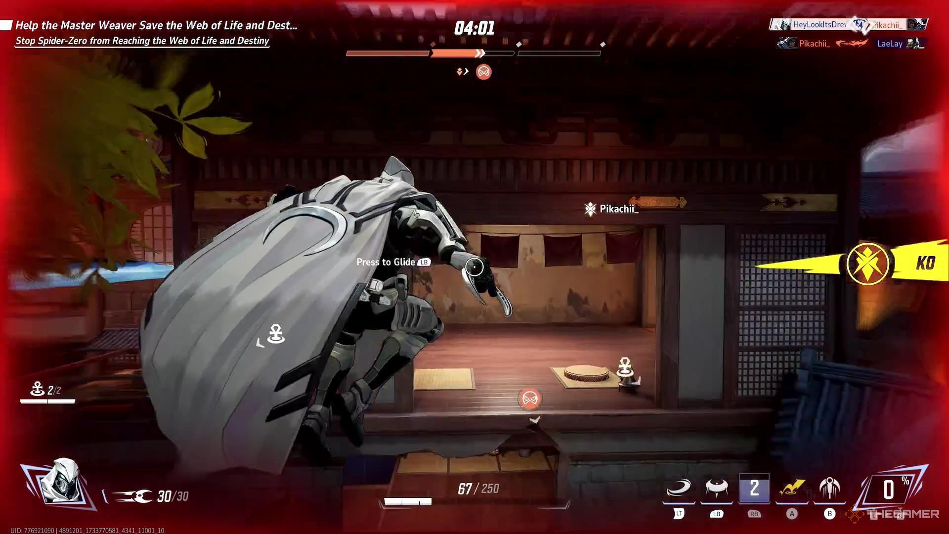 Moon Knight uses Rising Leap to each the second-floor of a building in Marvel Rivals.