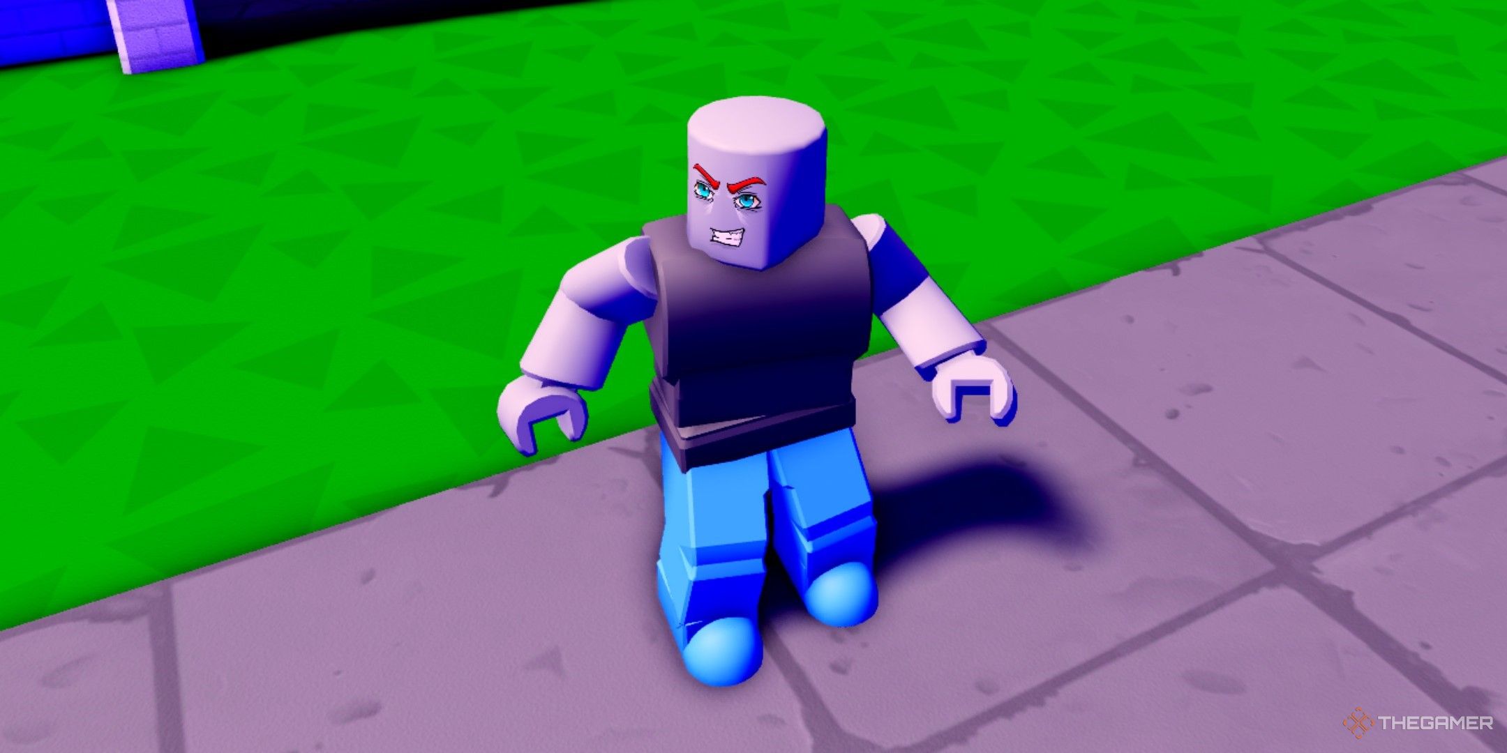a player in Super Anime Merge on Roblox