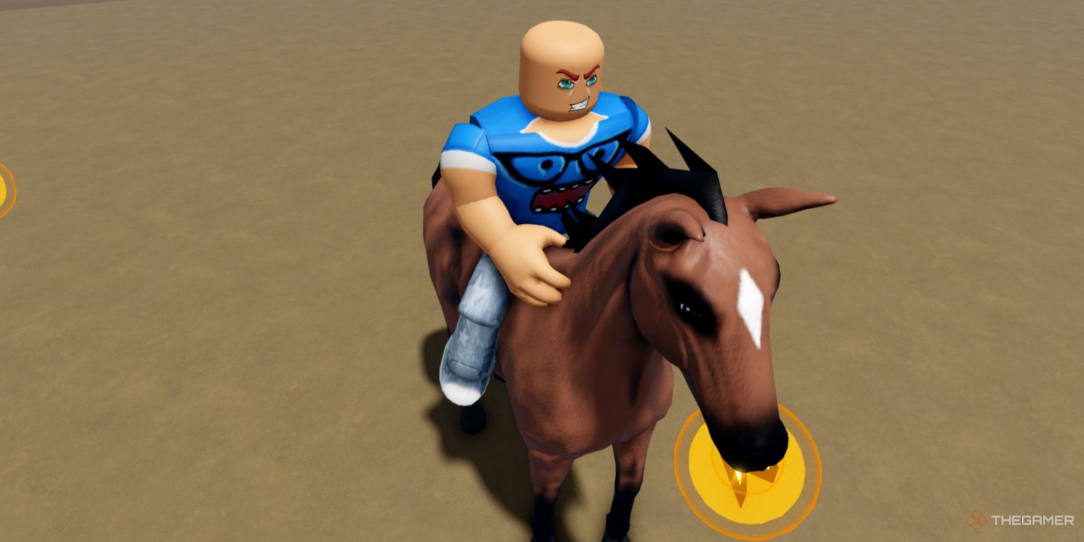 a player in Ultimate Horse Race on Roblox