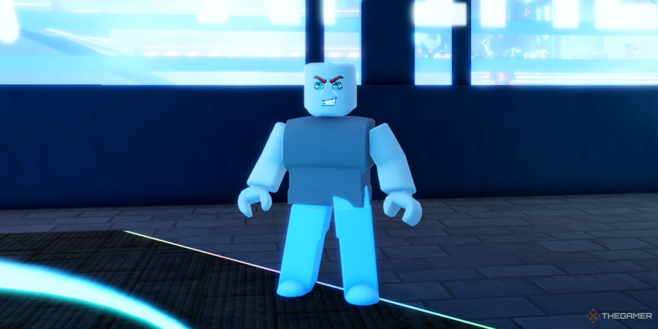 a player in Anime Realms on Roblox