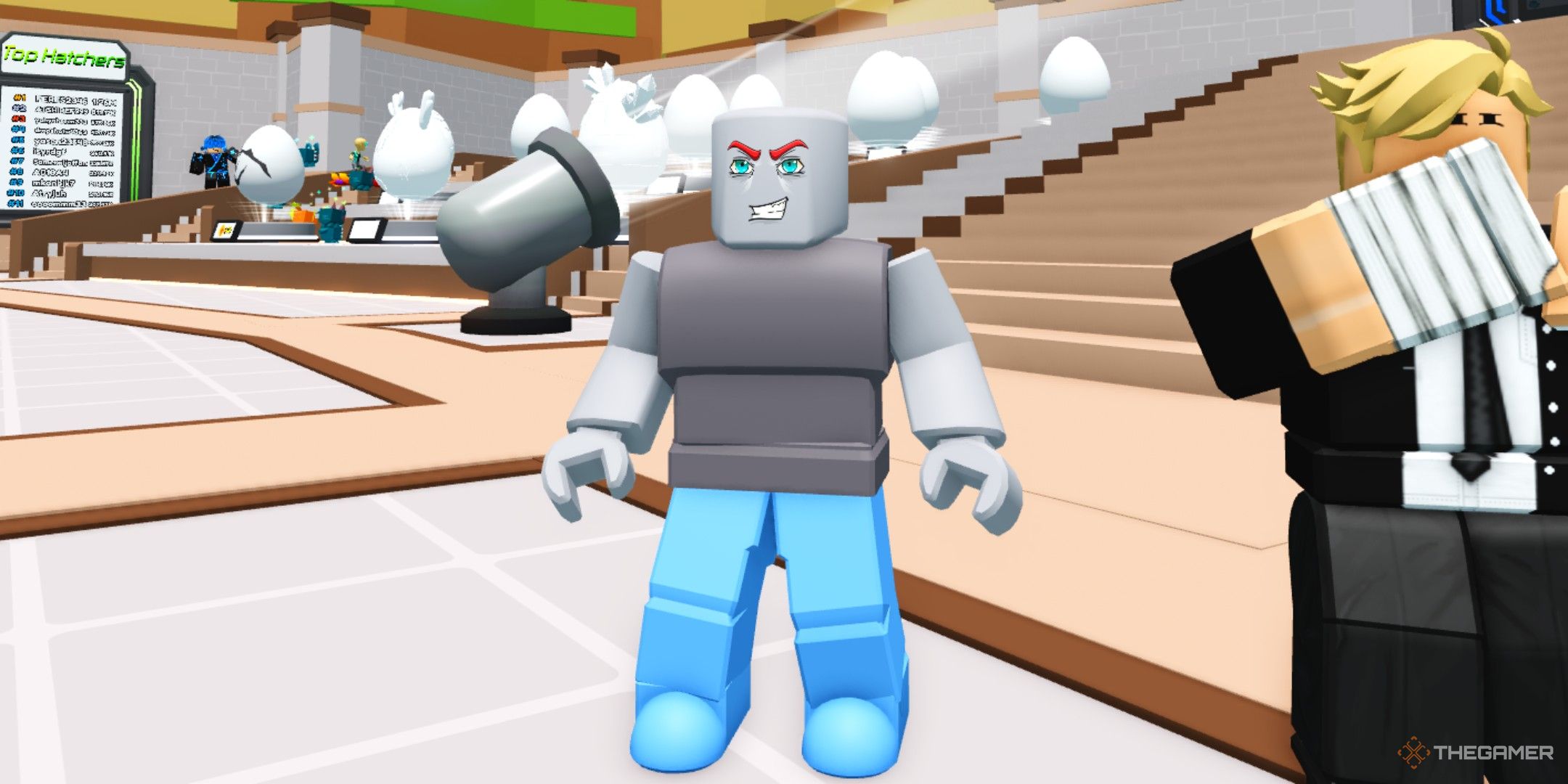 a player in Avatar Fighting Simulator on Roblox