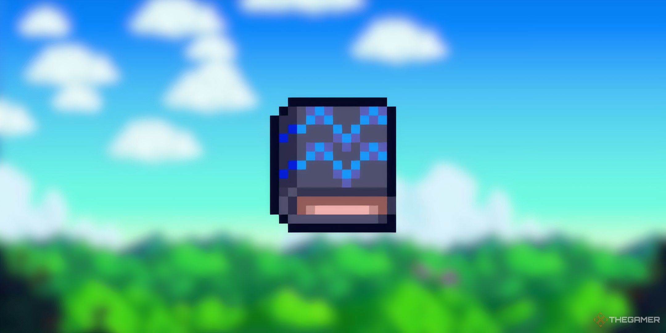 Stardew Valley Art O' Crabbing book on a blurred background.