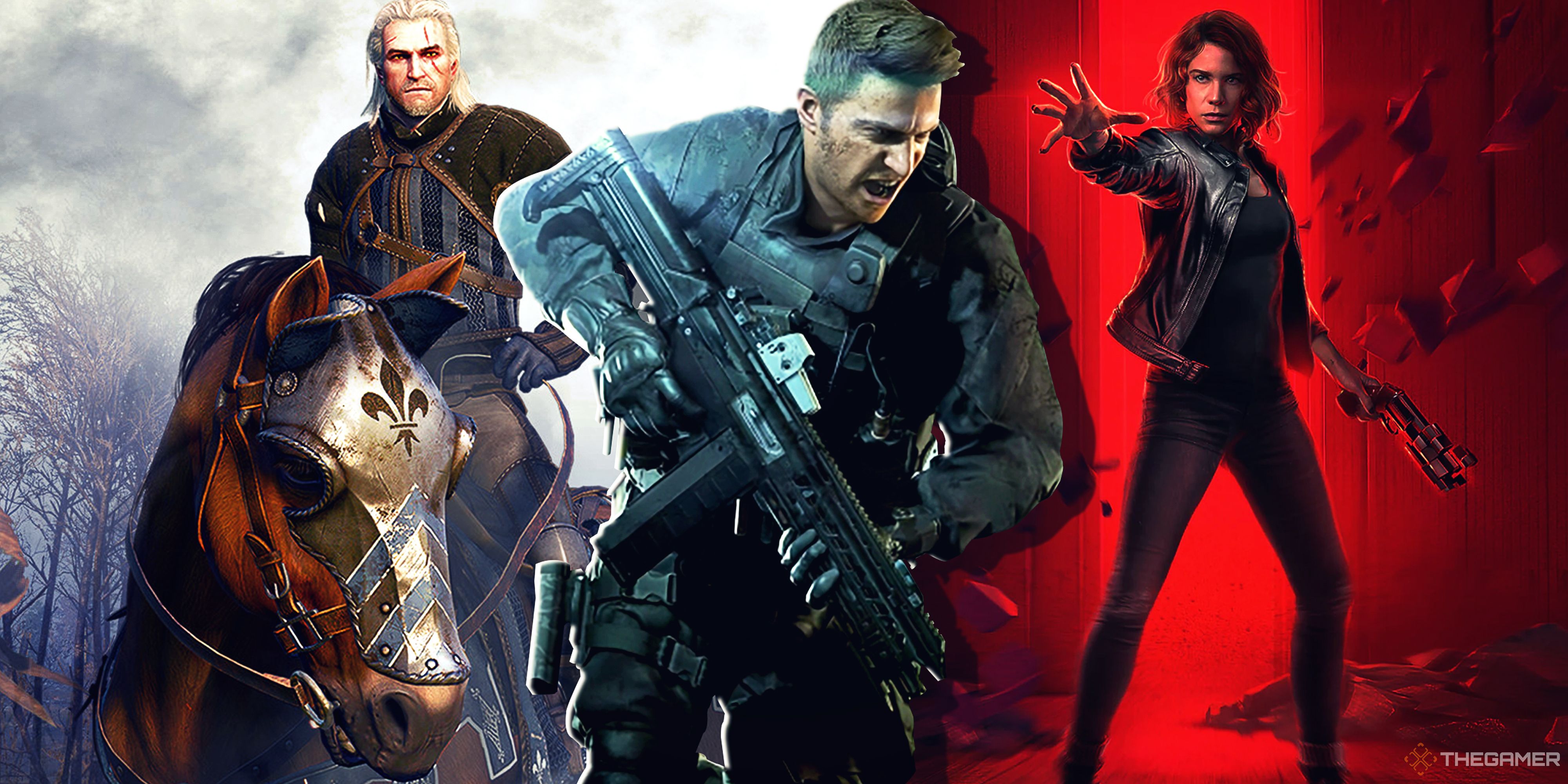The Witcher 3 Wild Hunt, Resident Evil 7 Biohazard and Control.