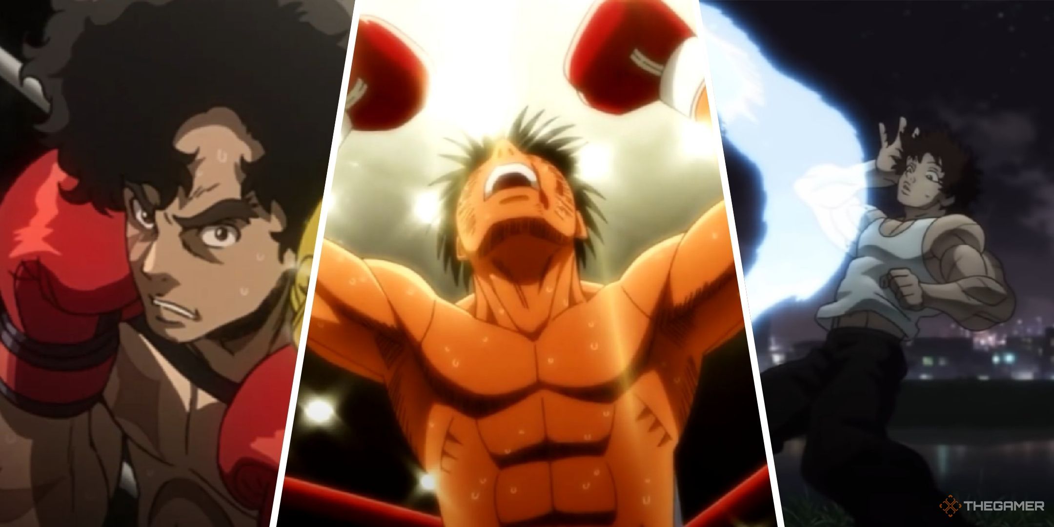 Collage of diffirent anime boxers.