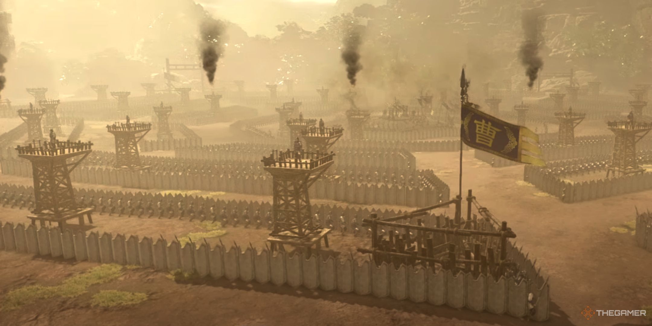 cao cao's eight gates formation in dynasty warriors: origins.