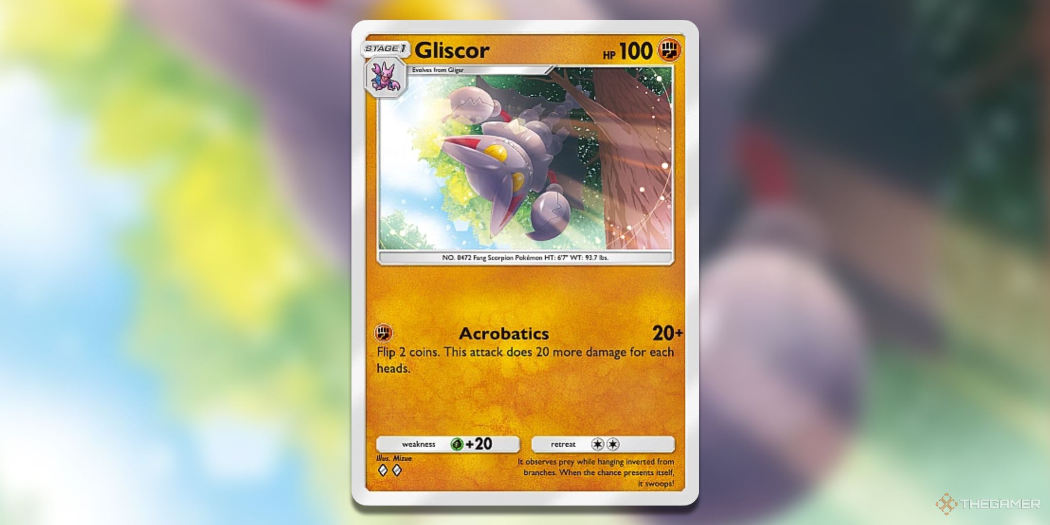 Gliscor Pokemon TCG Pocket Space Time Smackdown Card Art.