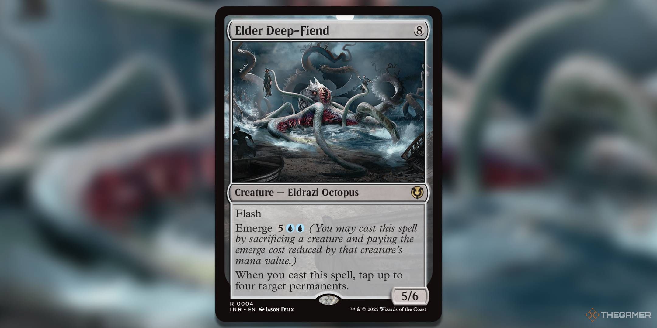 Image of Elder Deep-Fiend card in Magic: The Gathering.