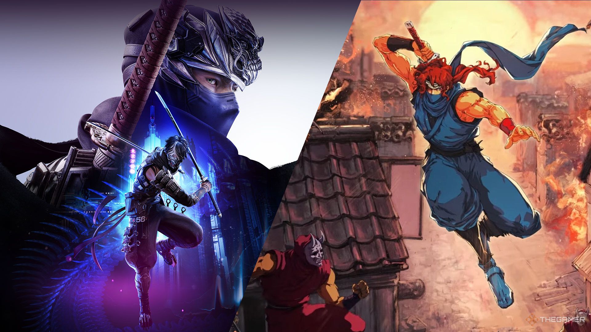 Ninja Gaiden 4 and Ninja Gaiden Ragebound split image