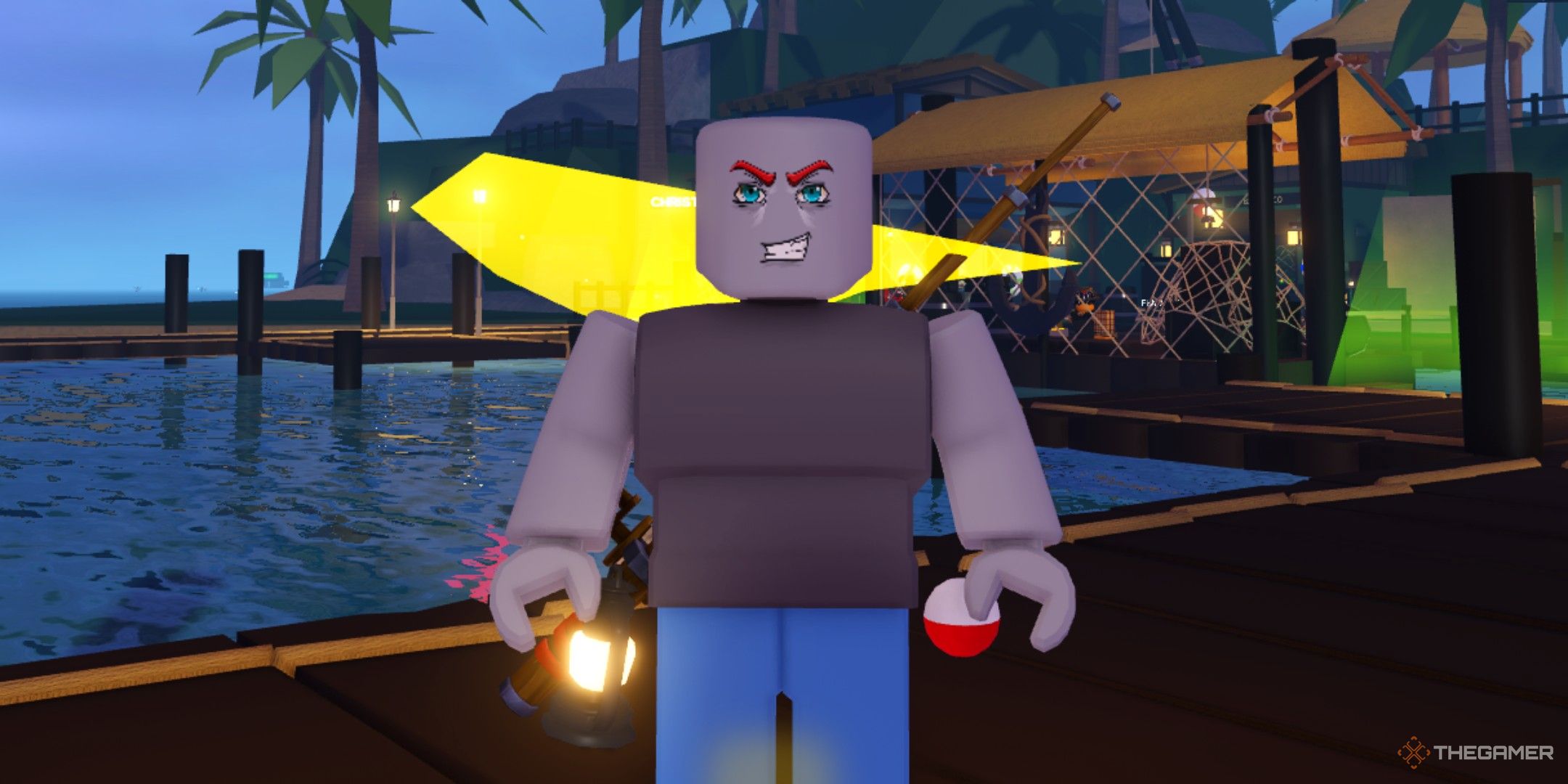 a player in Fish It on Roblox 