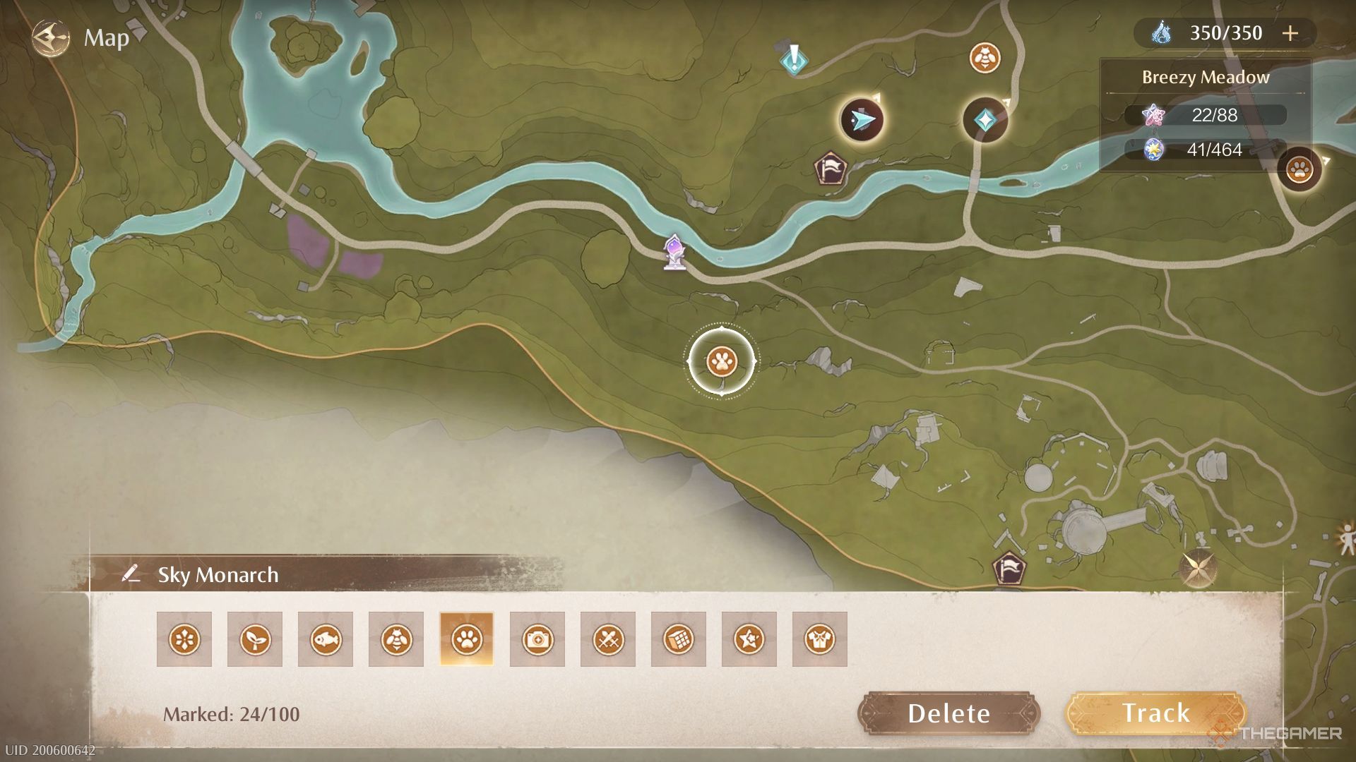 Sky Monarch Location in Stoneville Entrance is shown in Infinity Nikki.