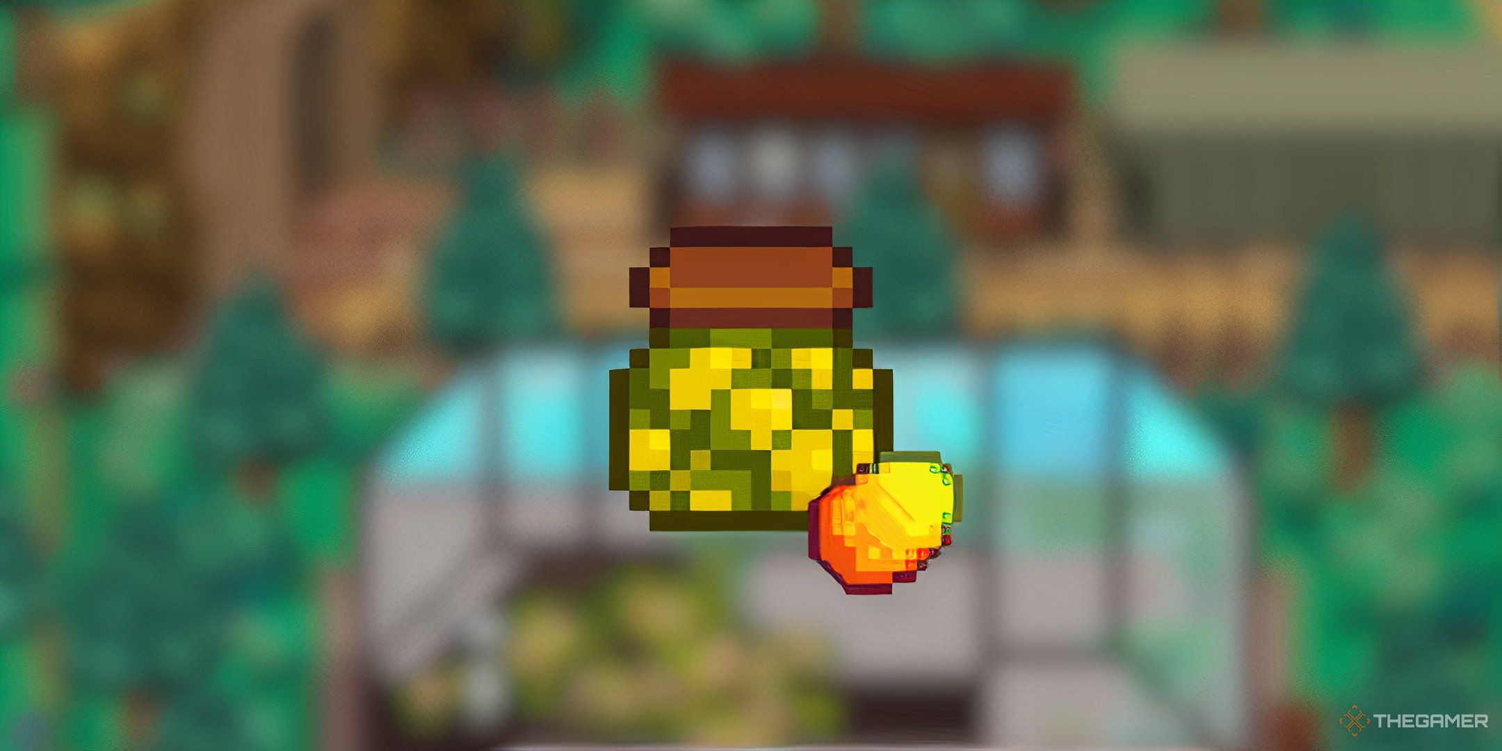 Stardew Valley Dried mango with a mango next to them on a blurred background.