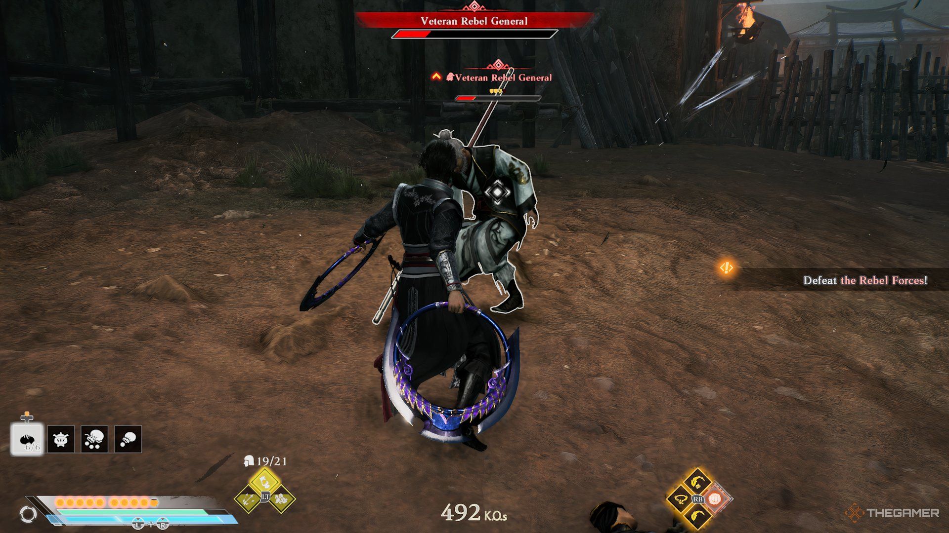 Wanderer with wheels duel in Dynasty Warriors Origins