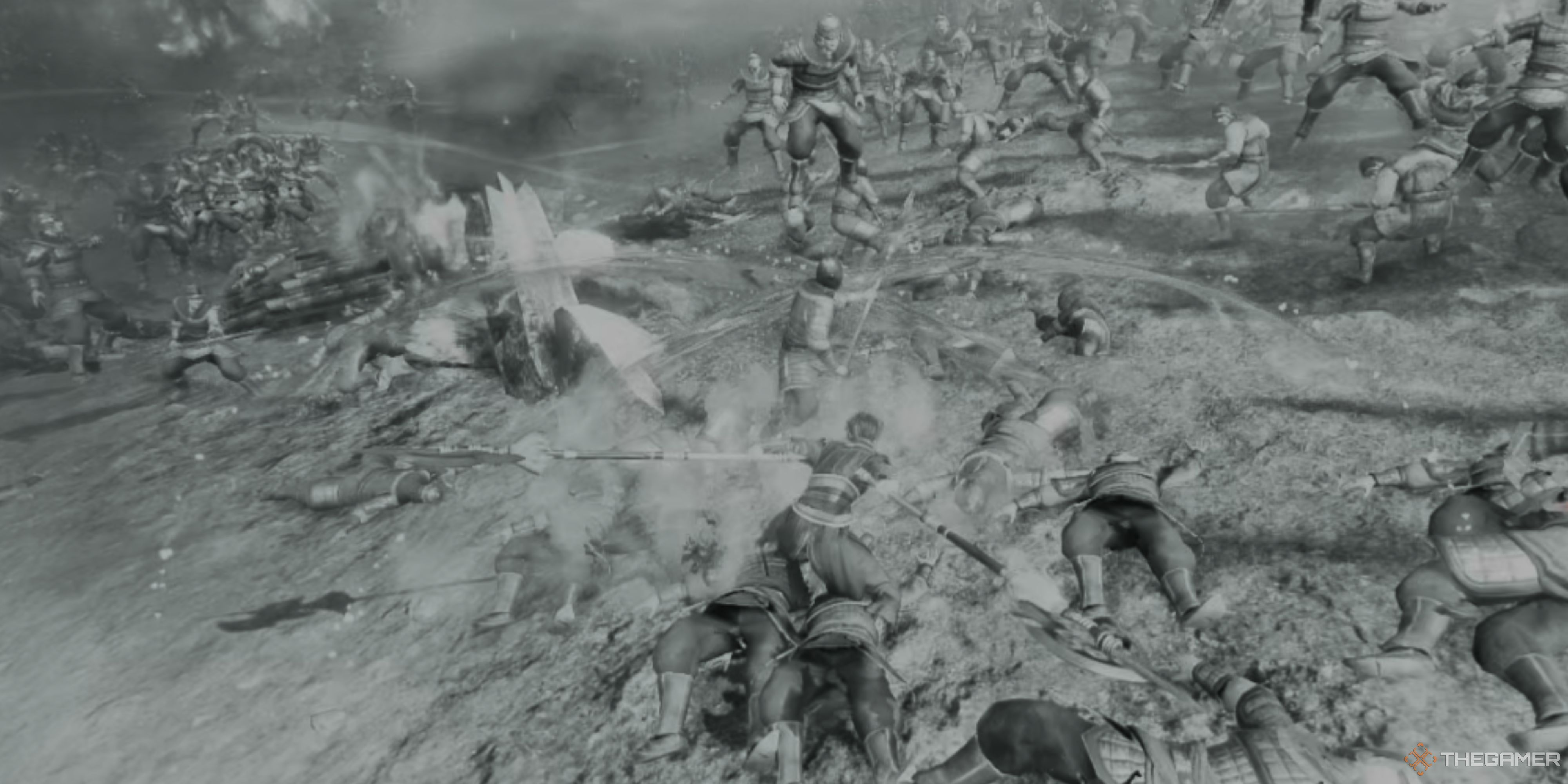 Wanderer with twin pikes slam in Dynasty Warriors Origins
