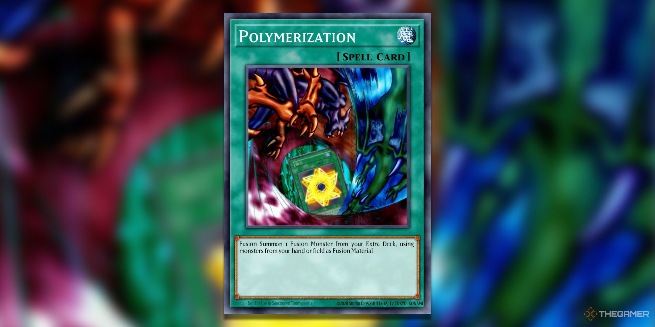 Anime style Polymerization Yu-Gi-Oh! TCG Alternate Card Art.