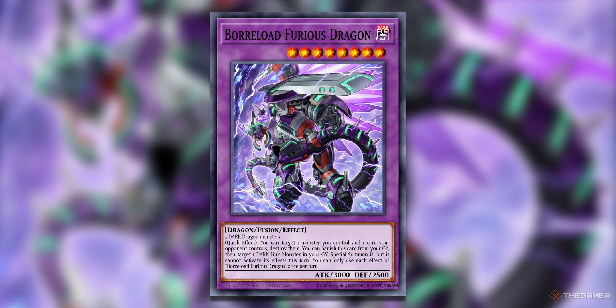 Borreload Furious Dragon Yu-Gi-Oh! TCG Card Art.