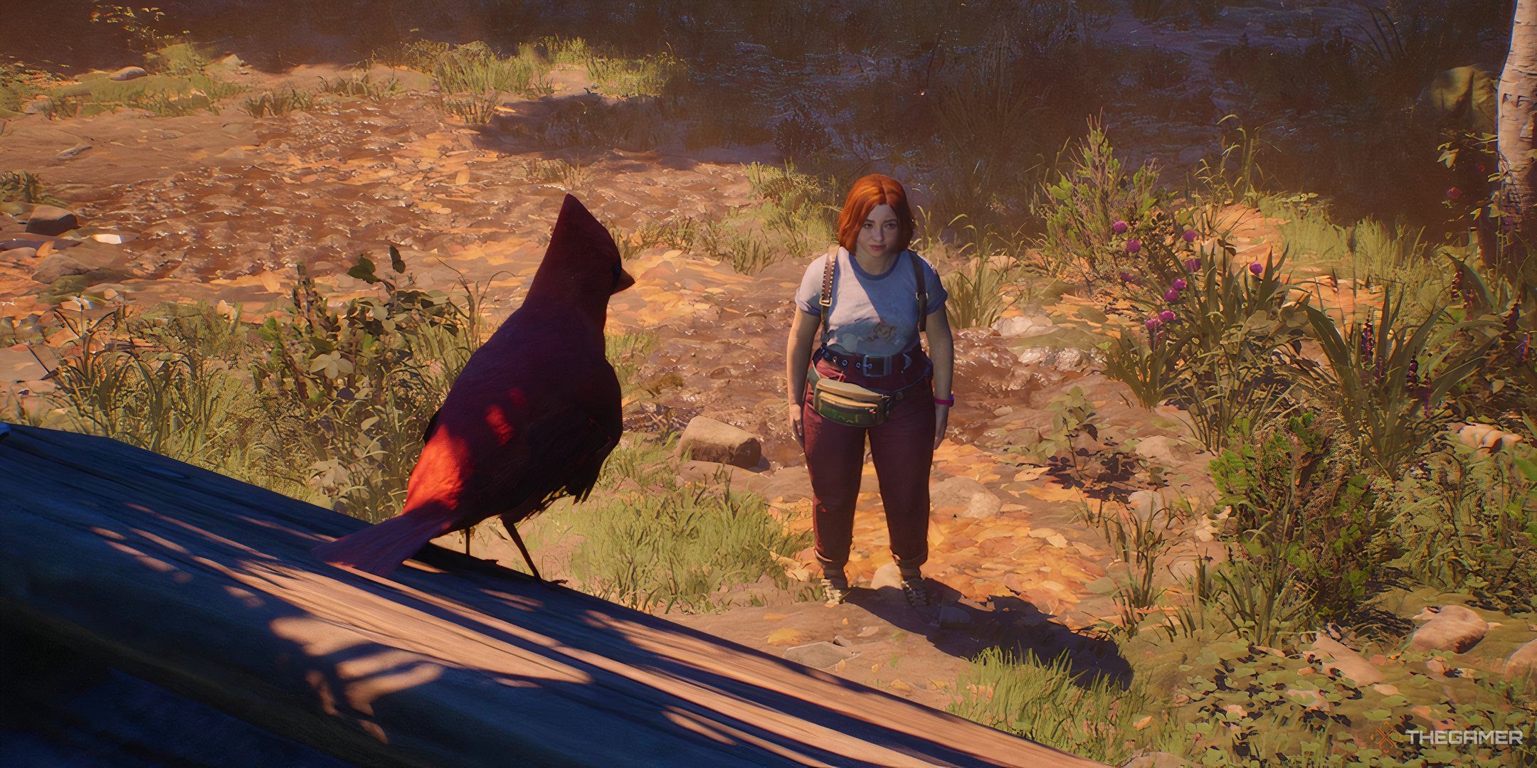 Cardinal Looking Down At Swann In Lost Records: Bloom & Rage.