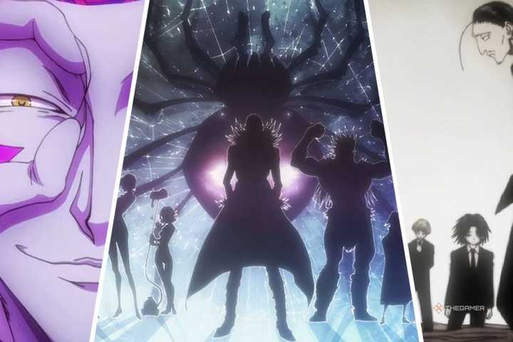 Hunter x Hunter image showing different members of the Phantom Troupe.