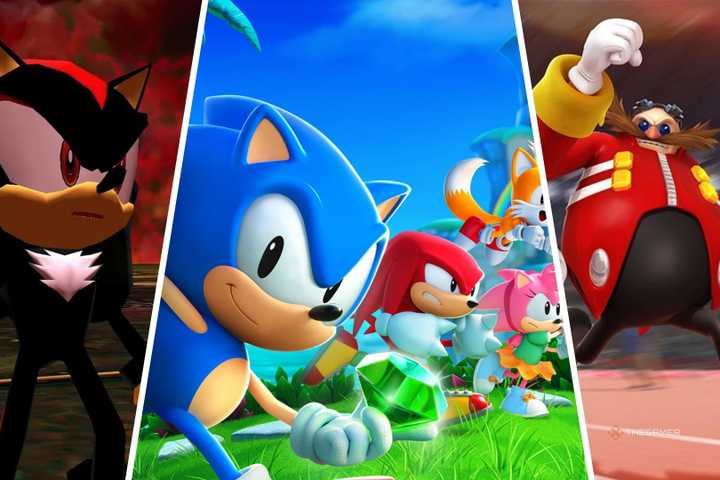 Featured image featuring screenshots from Shadow The Hedgehog, Sonic Superstars, and Mario And Sonic at the 2020 Olympics.