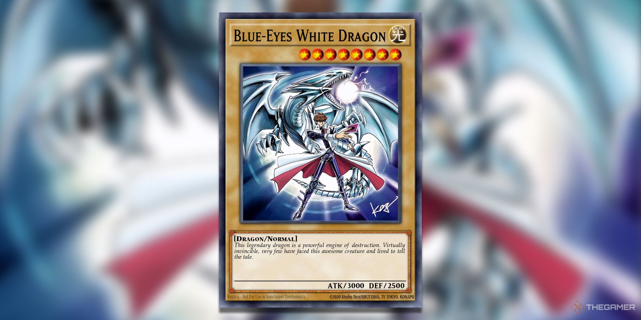 Kaiba and Blue-Eyes White Dragon Yu-Gi-Oh! TCG Alternate Card Art.