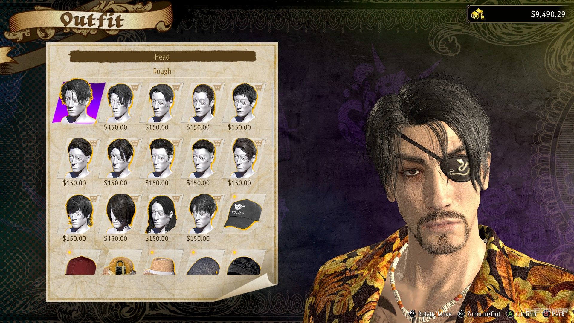 Majima's hairstyles in Like a Dragon Pirate Yakuza in Hawaii.
