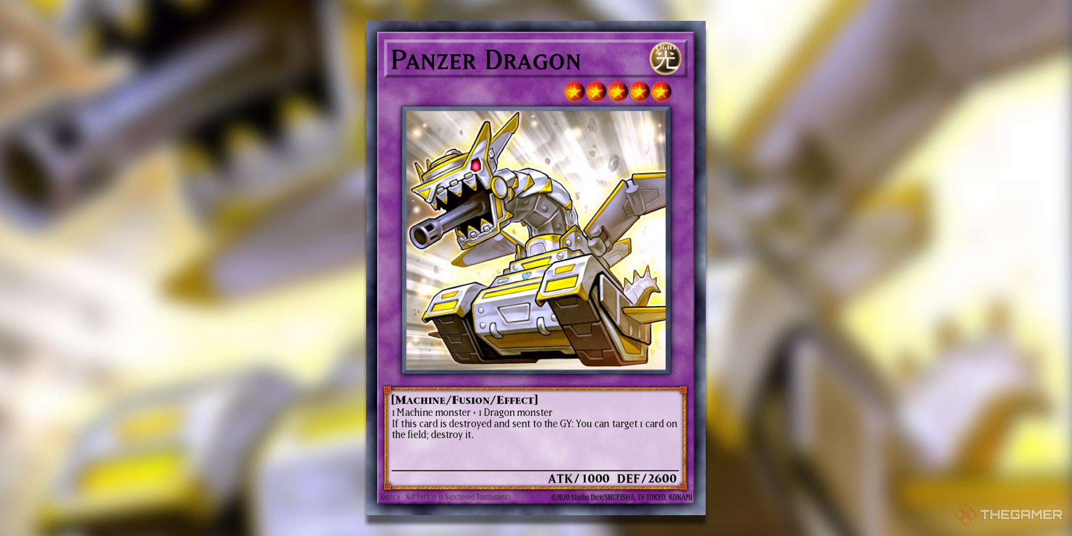 Panzer Dragon Yu-Gi-Oh! TCG Card Art.