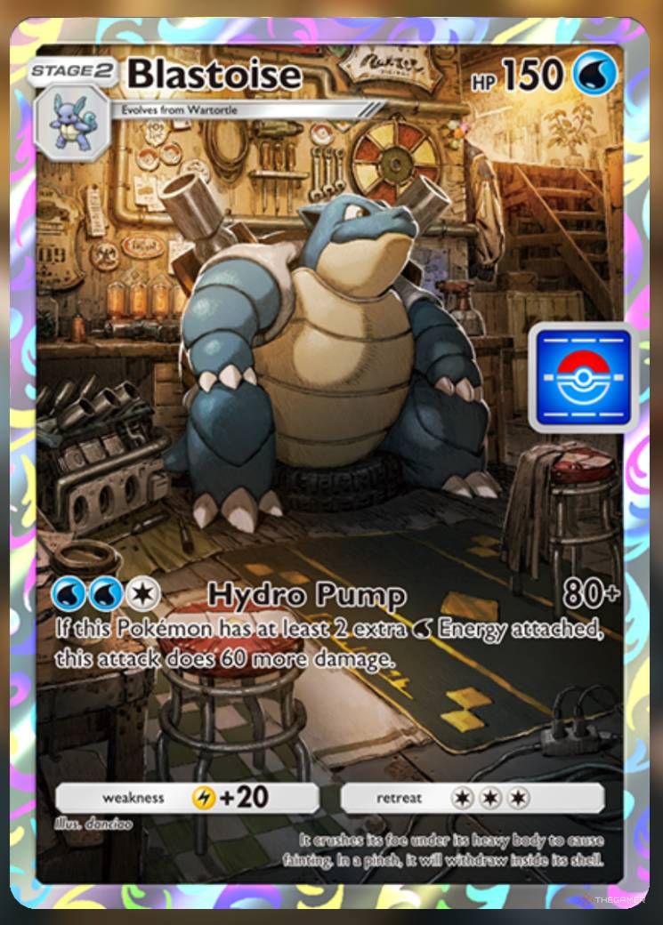 Pokemon Trading Card Game Pocket Promo Card Blastoise.-1