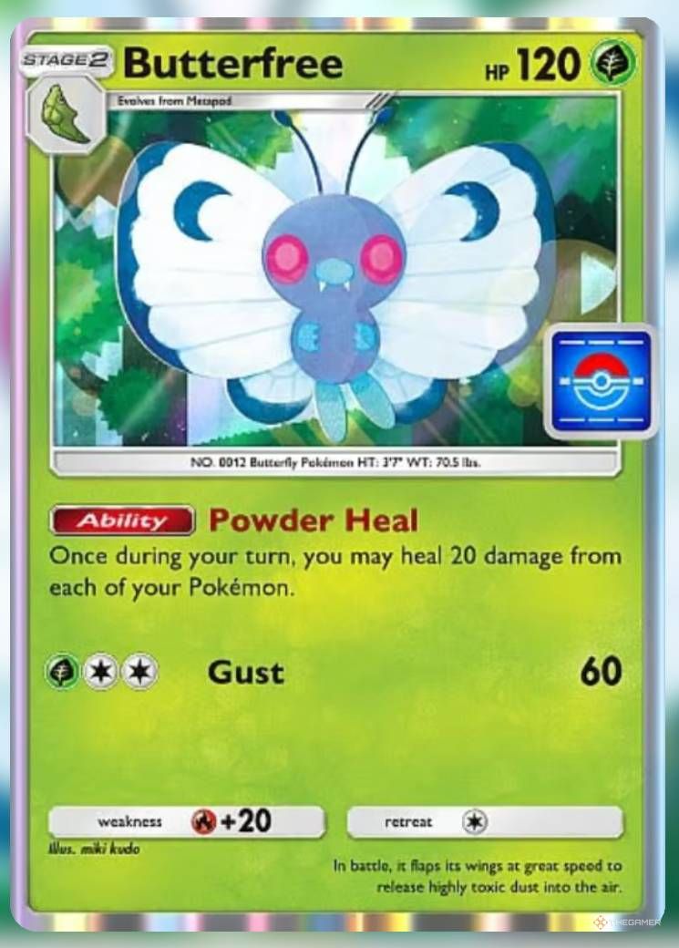 Pokemon Trading Card Game Pocket Promo Card Butterfree.-1