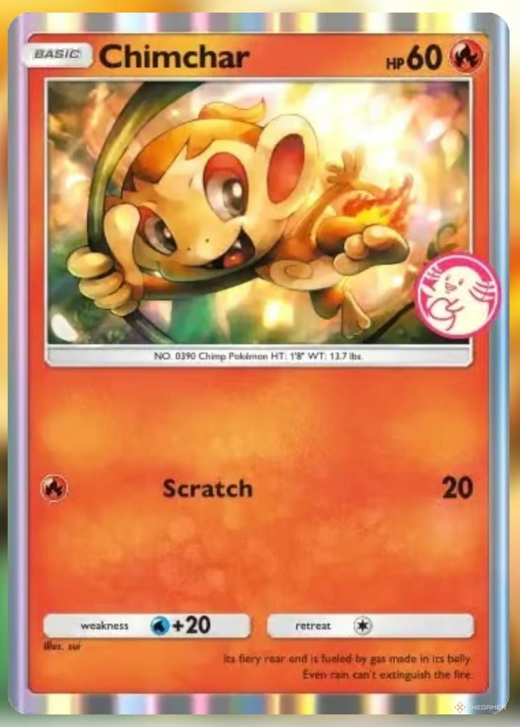 Pokemon Trading Card Game Pocket Promo Card Chimchar.-1