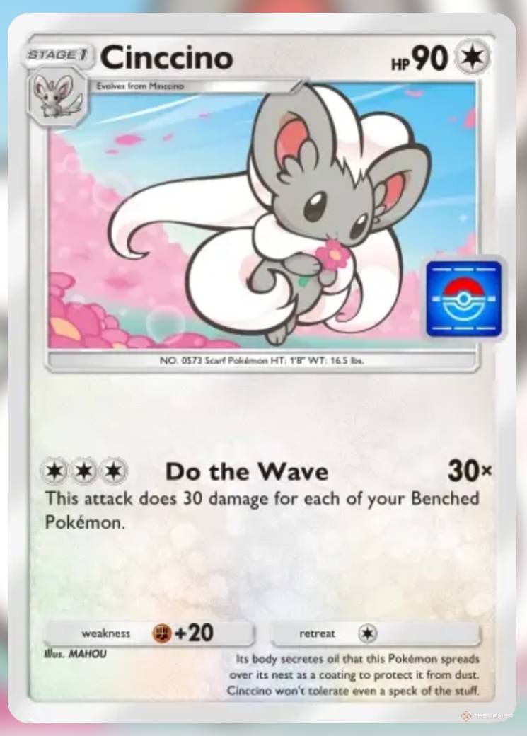 Pokemon Trading Card Game Pocket Promo Card Cinccino.-1
