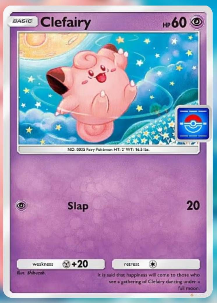 Pokemon Trading Card Game Pocket Promo Card Clefairy.-1