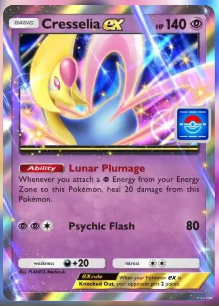 Pokemon Trading Card Game Pocket Promo Card Cresselia ex.-1