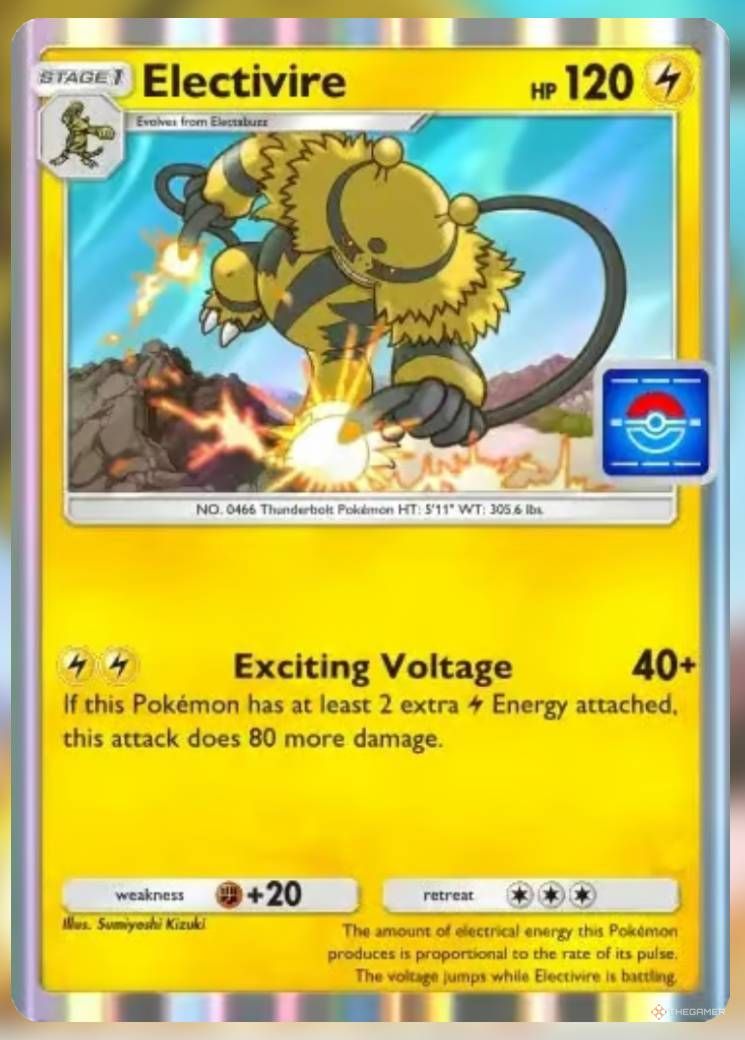 Pokemon Trading Card Game Pocket Promo Card Electivire.-1