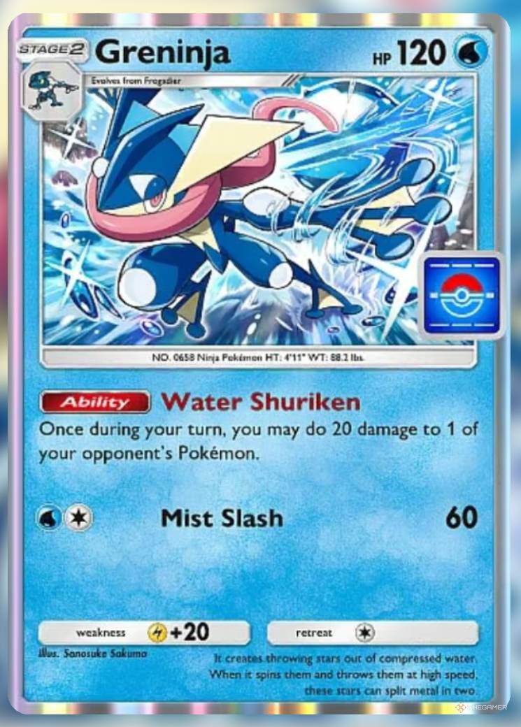 Pokemon Trading Card Game Pocket Promo Card Greninja.-1