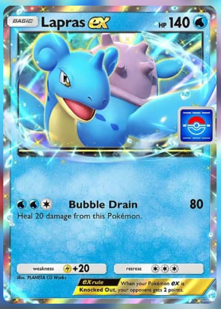Pokemon Trading Card Game Pocket Promo Card Lapras ex.-1