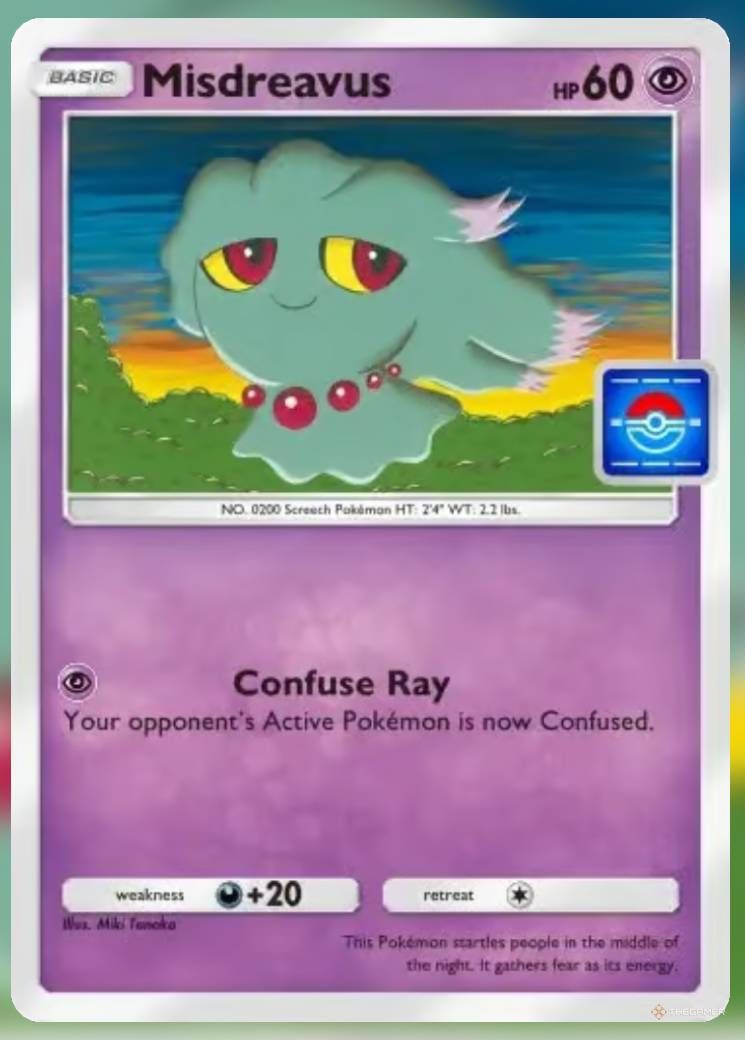 Pokemon Trading Card Game Pocket Promo Card Miscreavus.-1