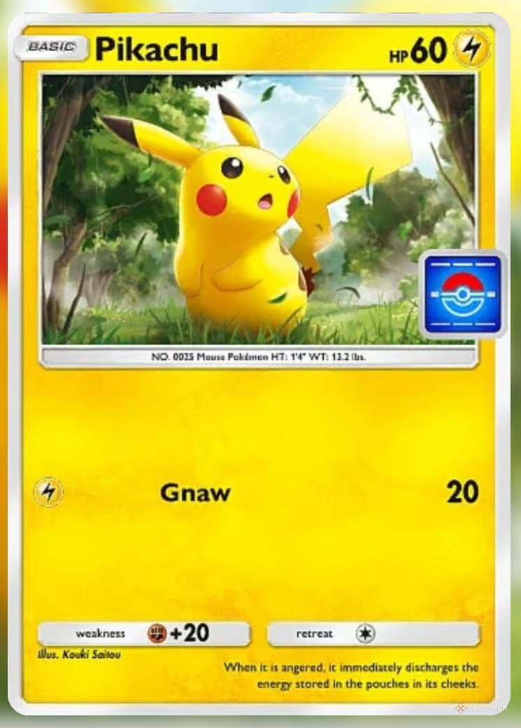 Pokemon Trading Card Game Pocket Promo Card Pikachu.-1