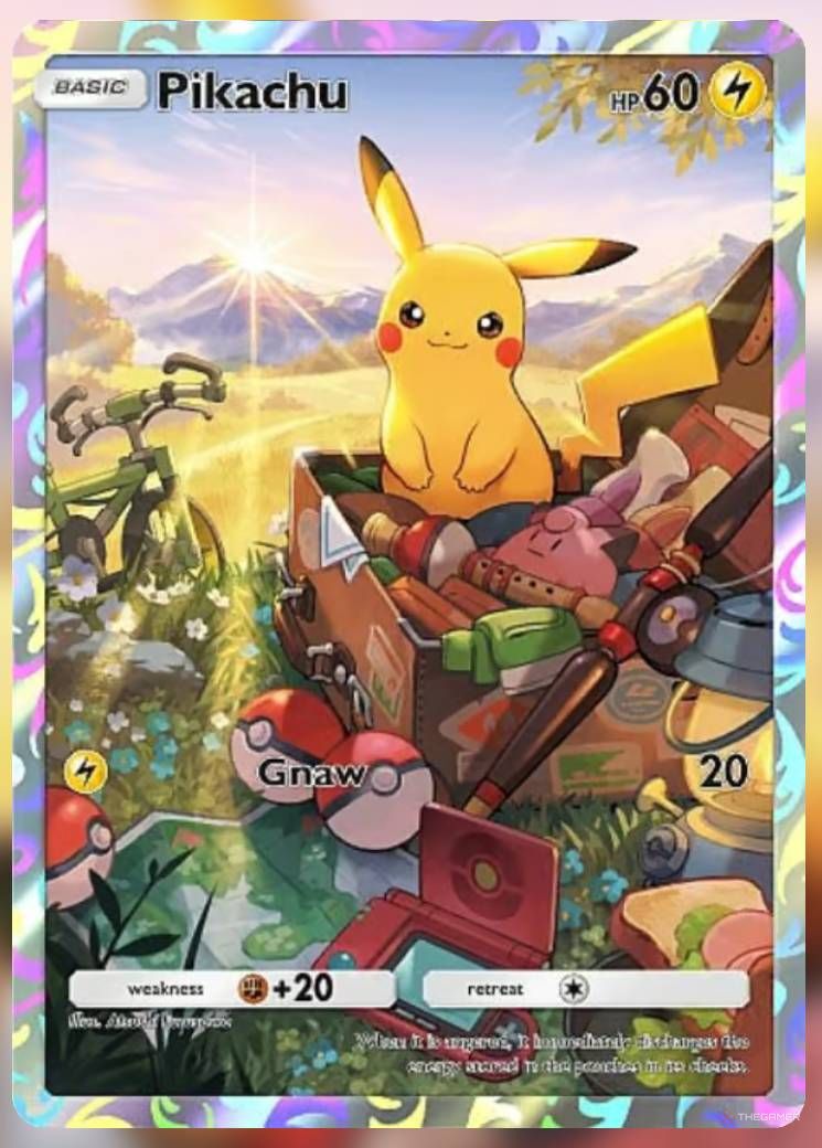Pokemon Trading Card Game Pocket Promo Card Pikachu Premium.-1