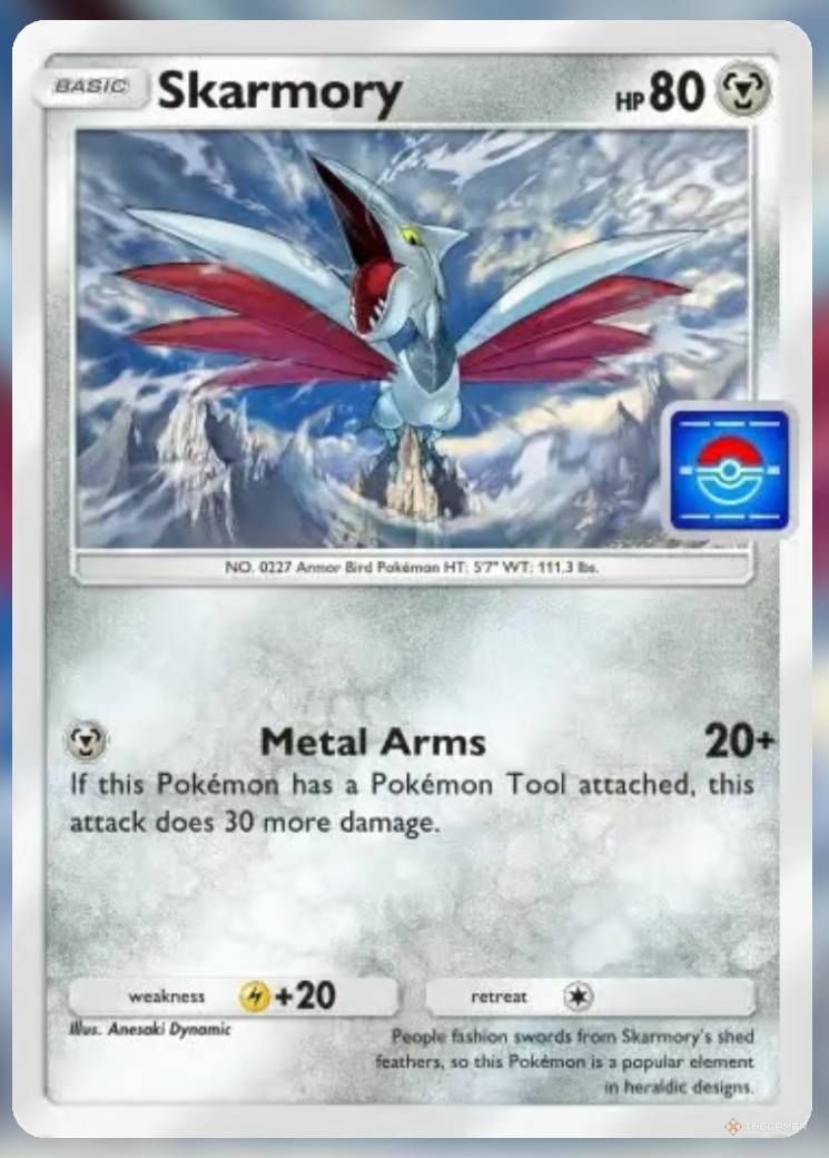 Pokemon Trading Card Game Pocket Promo Card Skarmory.-1