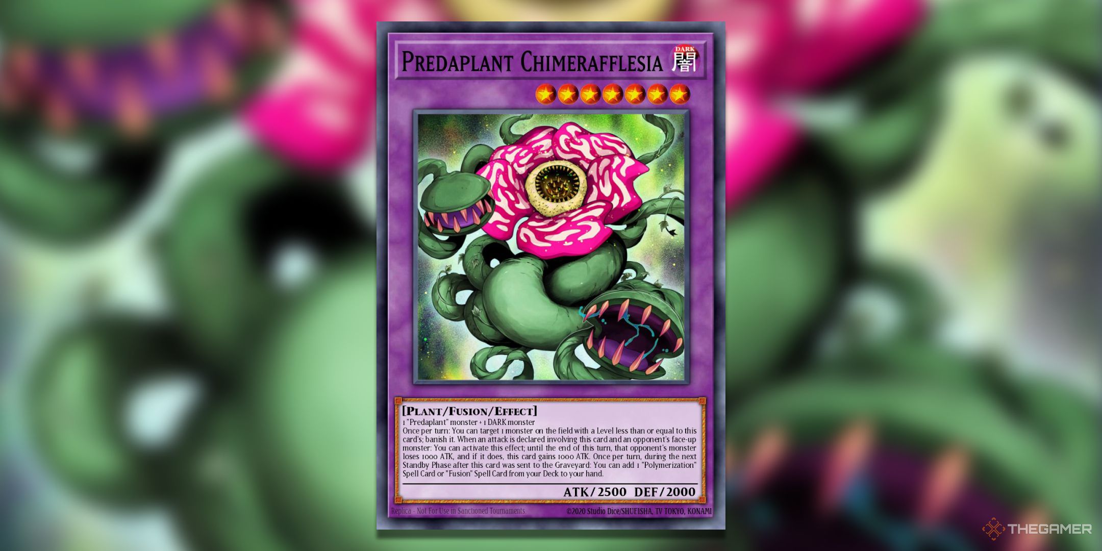 Predaplant Chimerafflesia Yu-Gi-Oh! TCG Card Art.