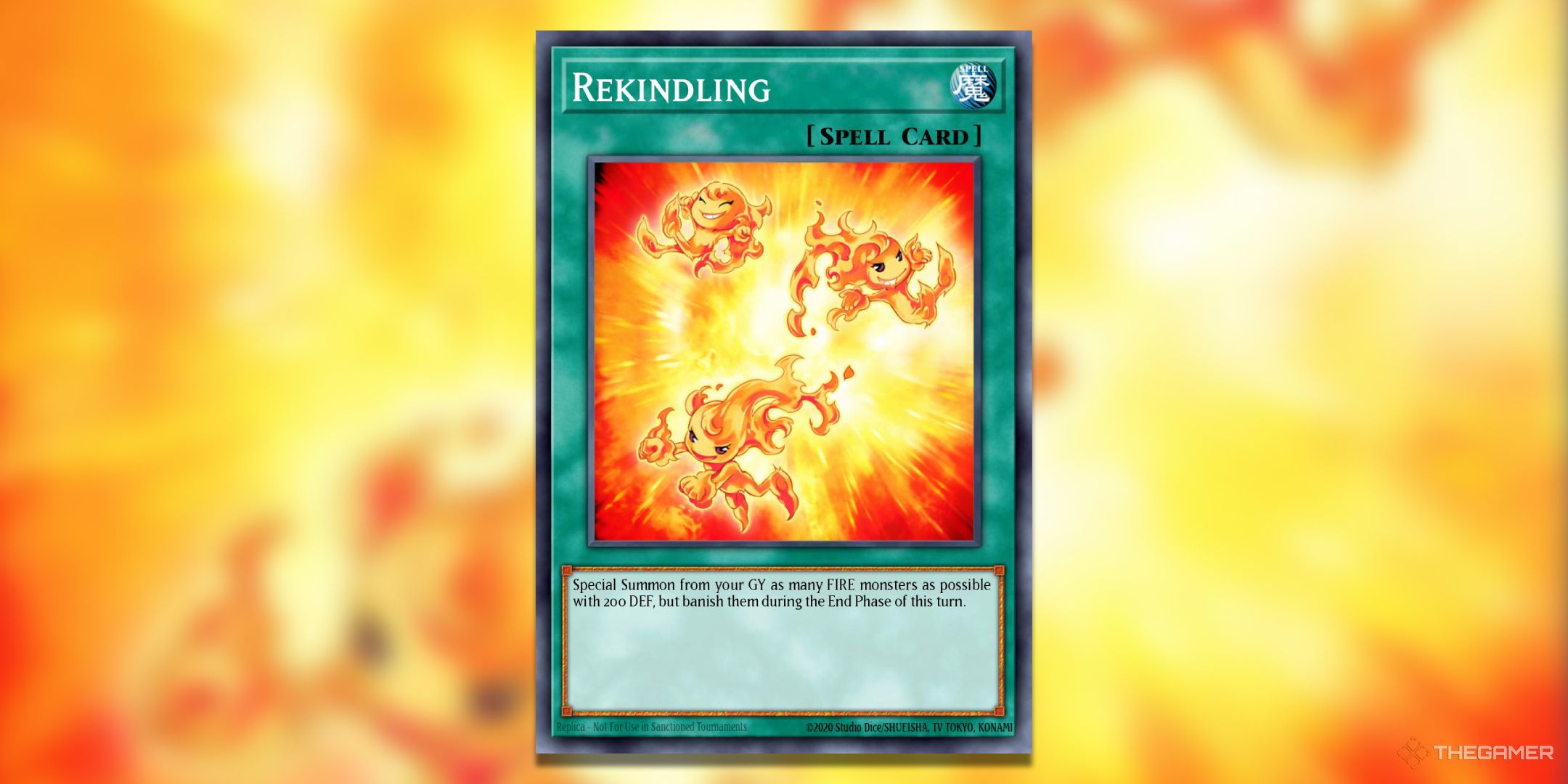 Rekindling Yu-Gi-Oh! TCG Card Art.