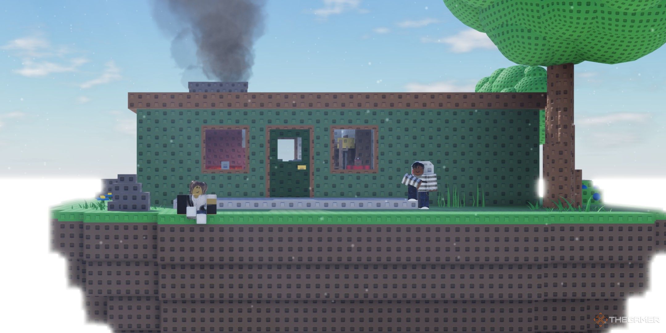 the main screen in Ultimate Town Sandbox on Roblox 