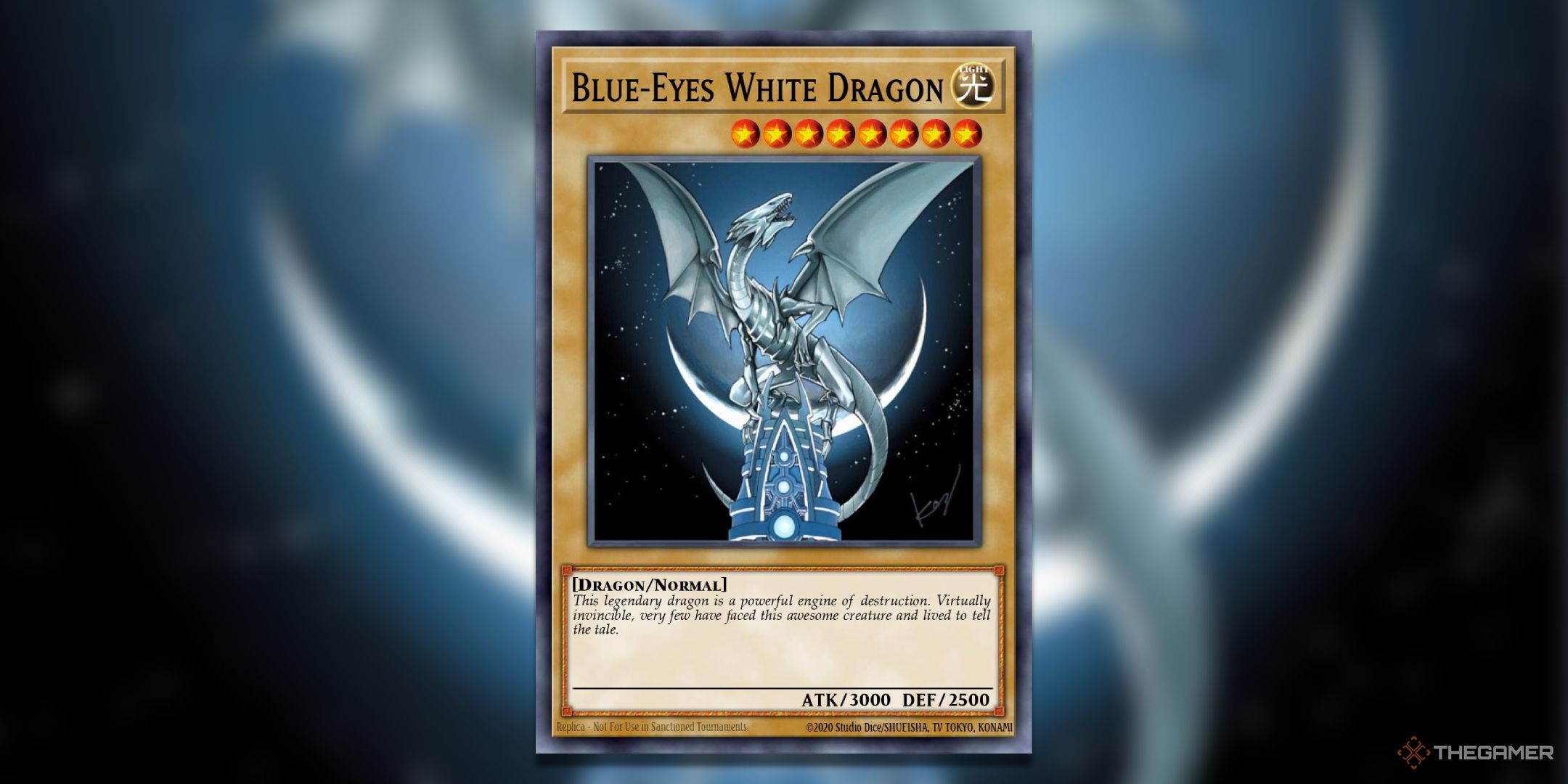 Scyscraper Blue-Eyes White Dragon Yu-Gi-Oh! TCG Alternate Card Art.