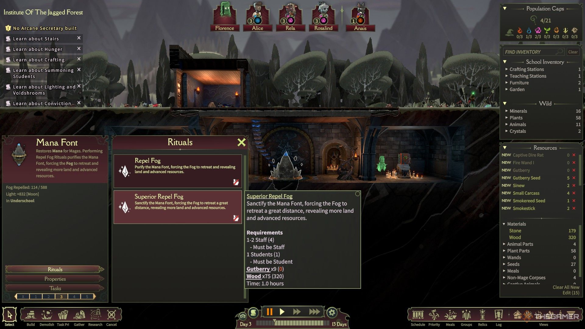 The Superior Repel Fog is shown in Mind Over Magic.