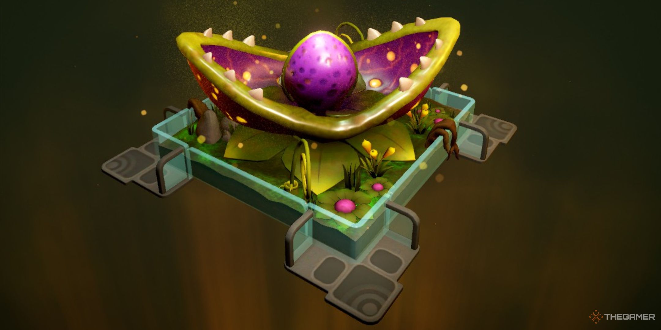 a newly-discovered Chomper Plant in Two Point Museum.