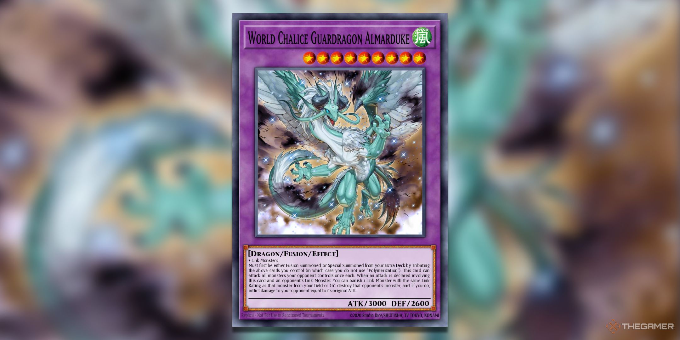 World Chalice Guardragon Almarduke Yu-Gi-Oh! TCG Card Art.