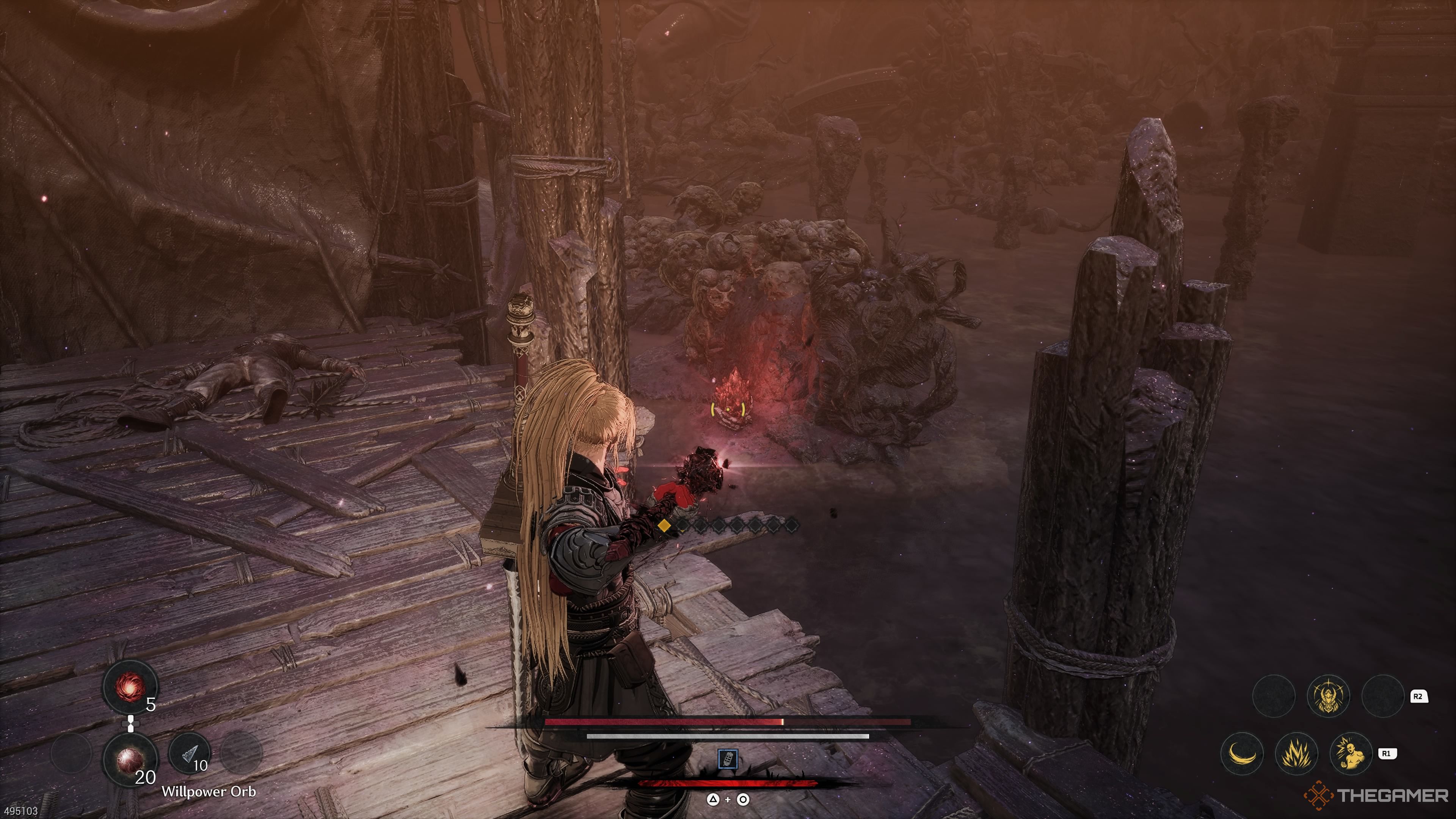 Abyssal Bridge Soulstone in the Hermit Mountains in The First Berserker Khazan.