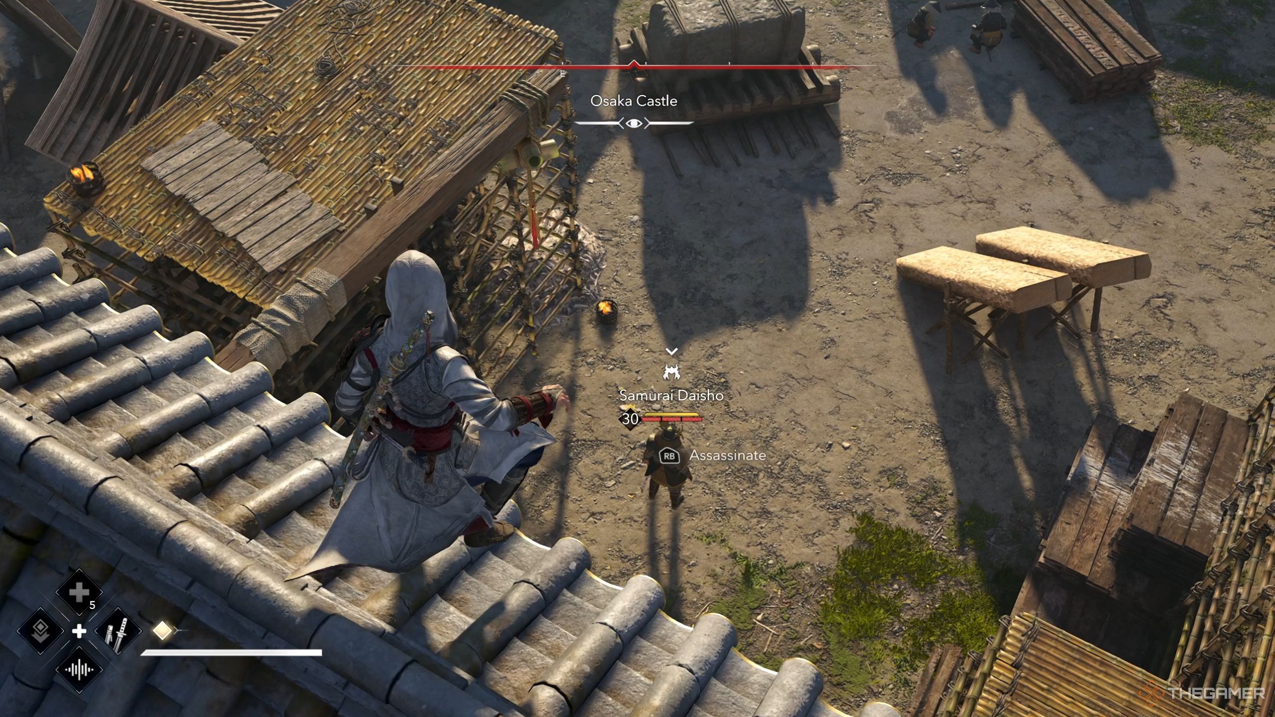 Assassin's Creed Shadows third Samurai Daisho in the outskirts of Osaka Castle.