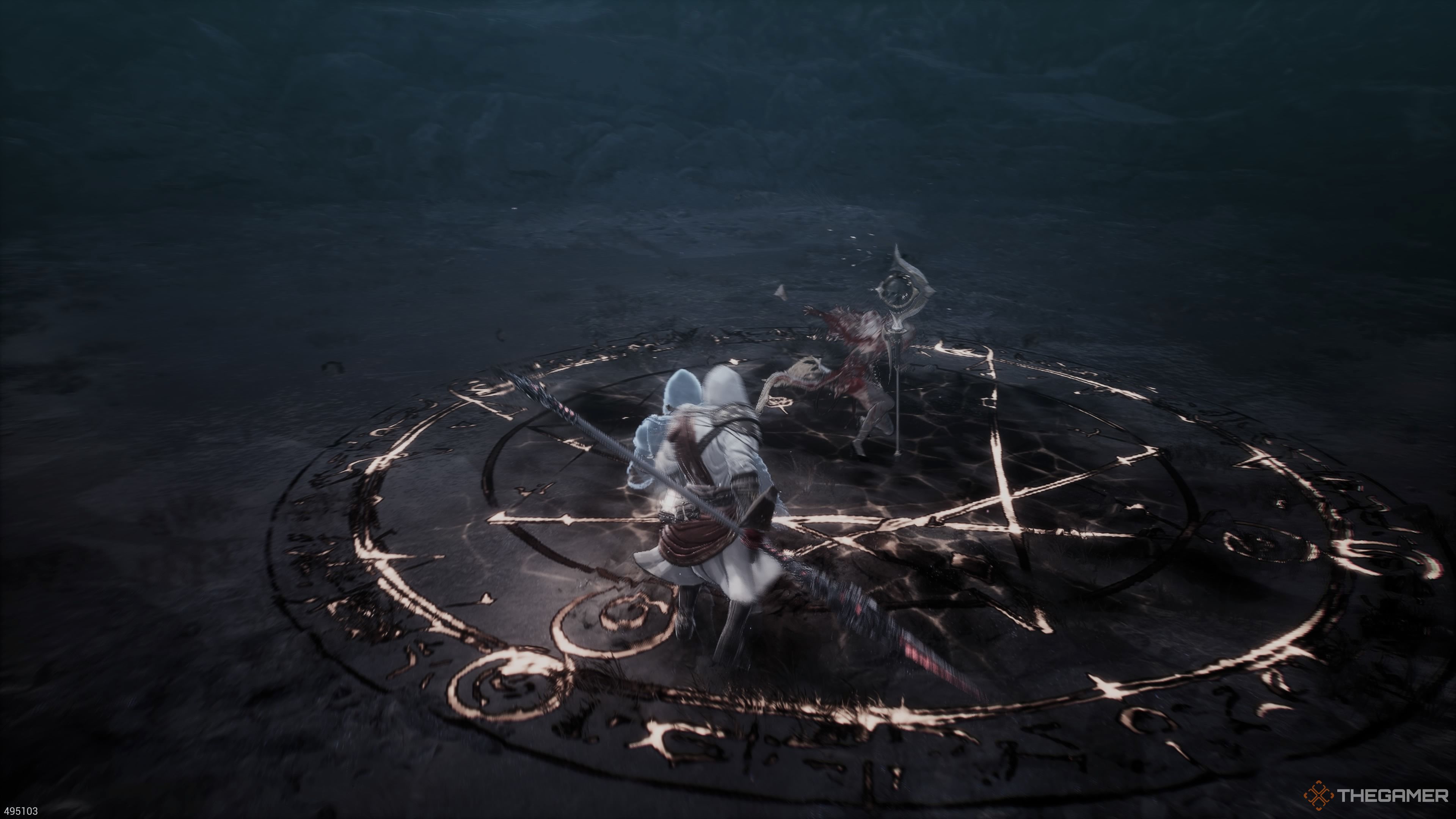 Bellerian's Earth AOE spell in The First Berserker Khazan.